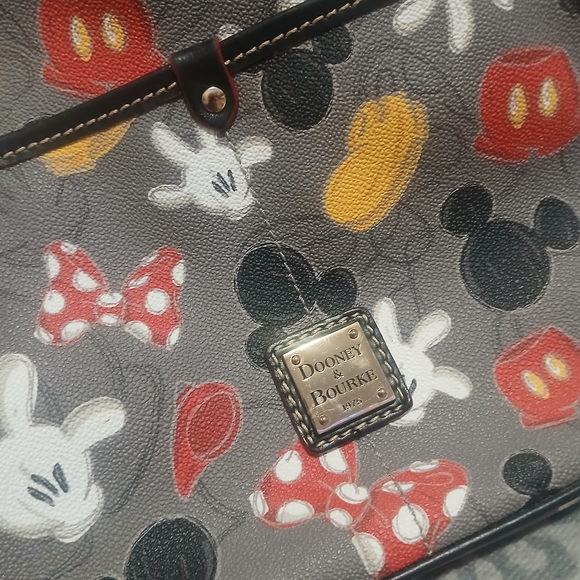 Dooney & Bourke Mickey Mouse Crossbody Bag - Black, Red, Yellow - Picture 3 of 3